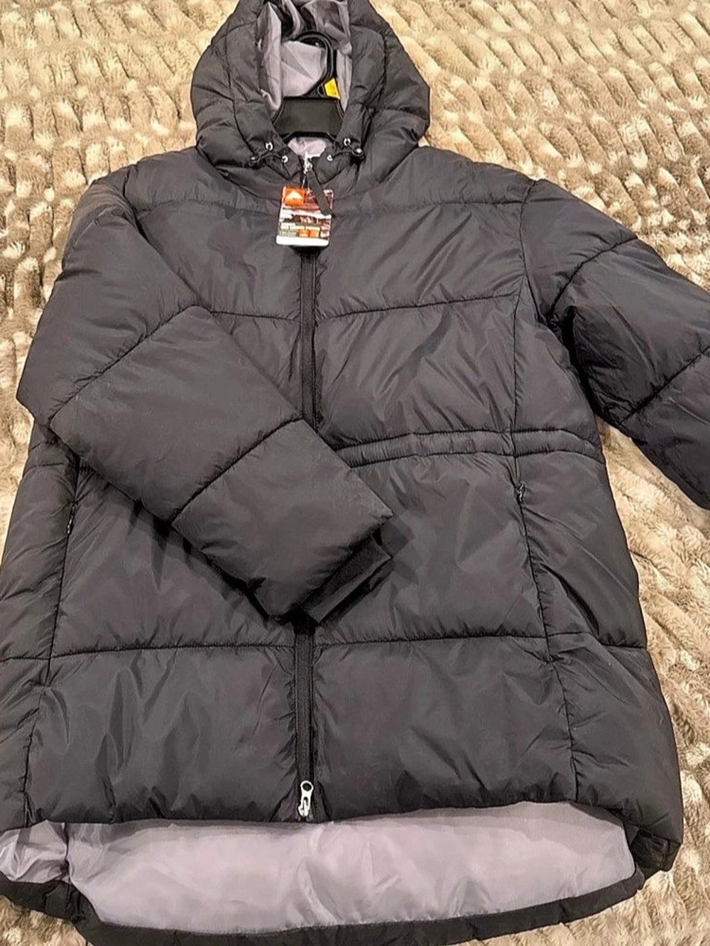 OZARK TRAIL Mid Length Puffer Women's Black Size Large NWT